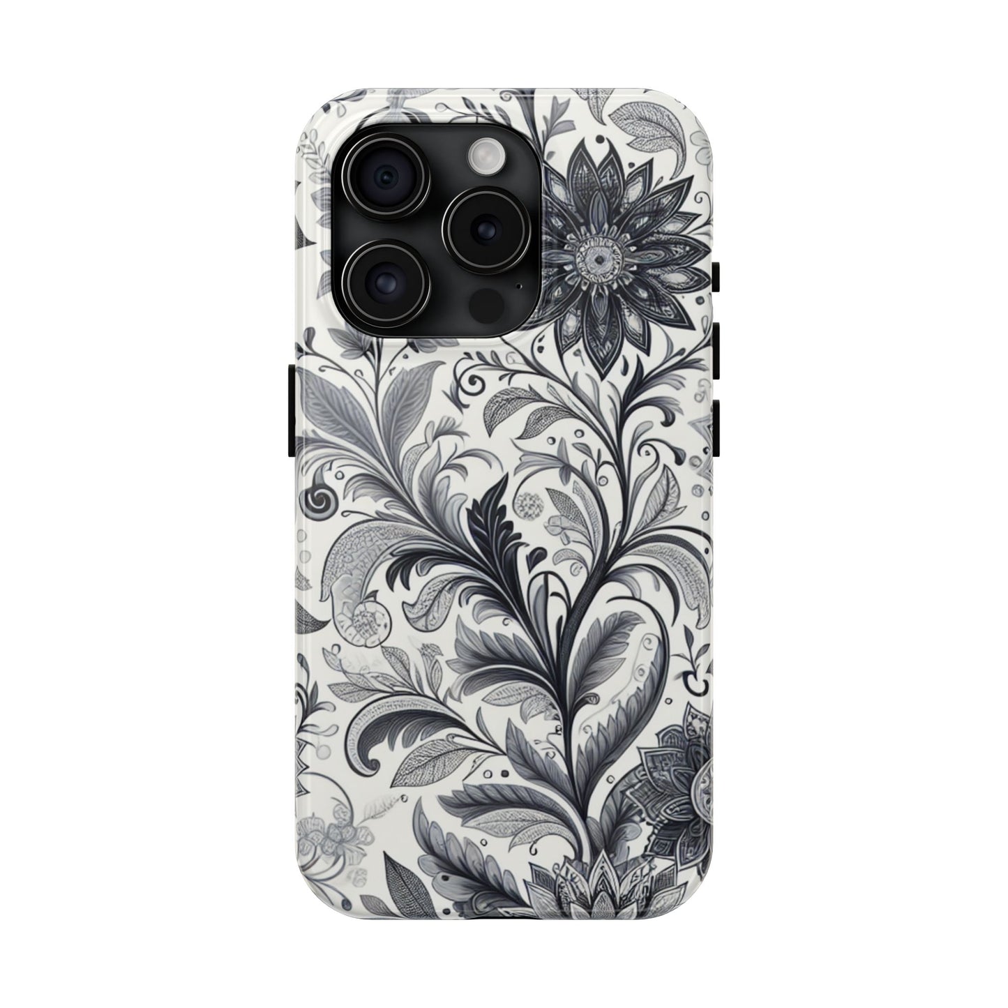 Floral Tough Phone Cases, Durable Phone Cover, Stylish Floral Design, Gift for Her, Trendy Tech Accessories, Birthday Present