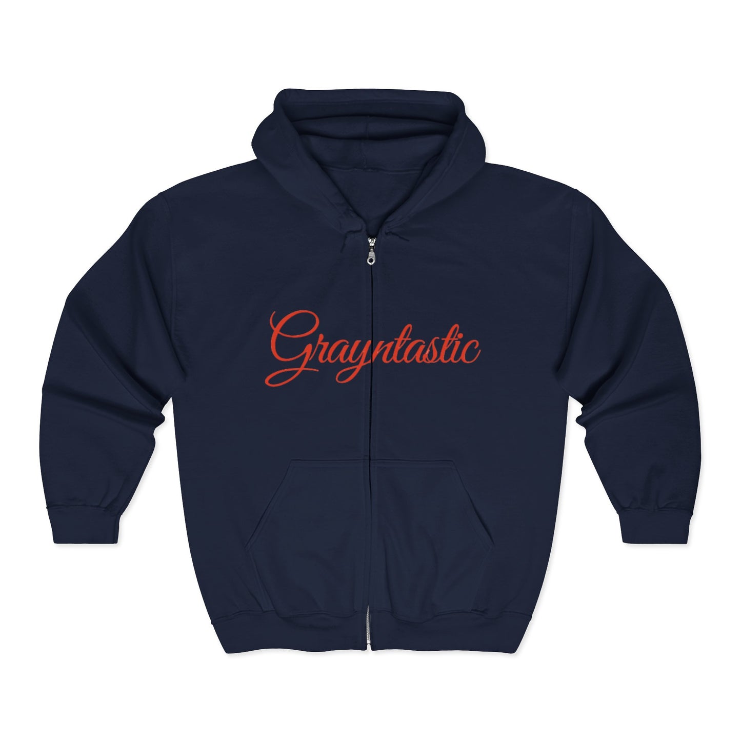 Grayntastic Zip Hoodie for Trendsetters, Cozy Unisex Sweatshirt, Holiday Gift, Casual Wear, Comfortable Layering Piece
