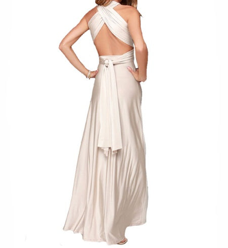 Women's  Long Party Dress Club Floor-Length Summer Backless Bandage Maxi Dress Multiway Boho Women Dress