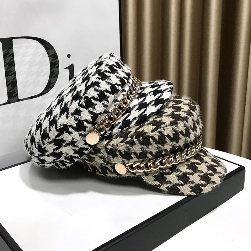 British Style Octagonal Cap Women's Hat