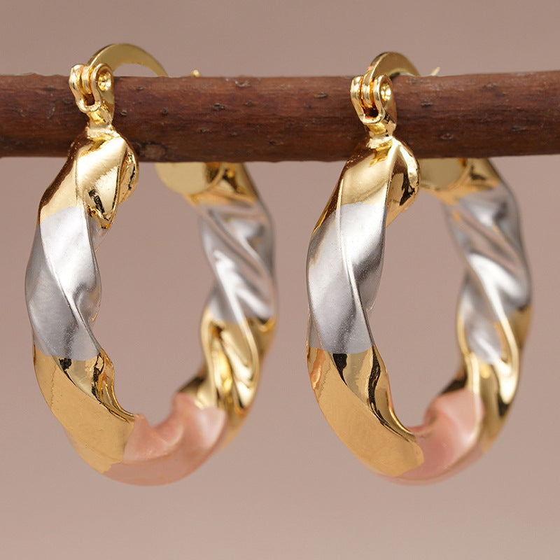 Metal Multi-color Trendy Earrings For Women