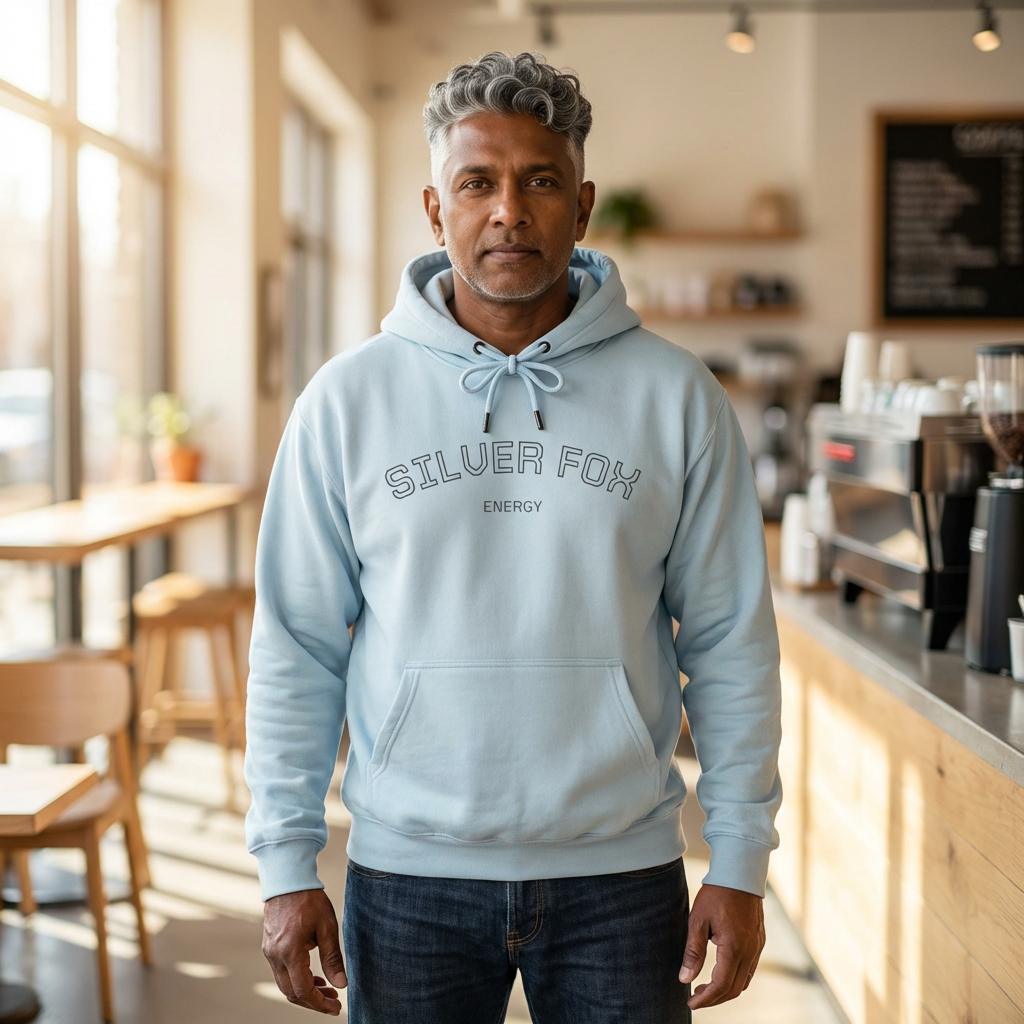 Three-Panel Fleece Hoodie