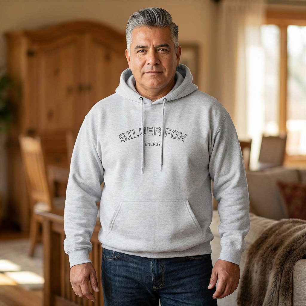 Three-Panel Fleece Hoodie