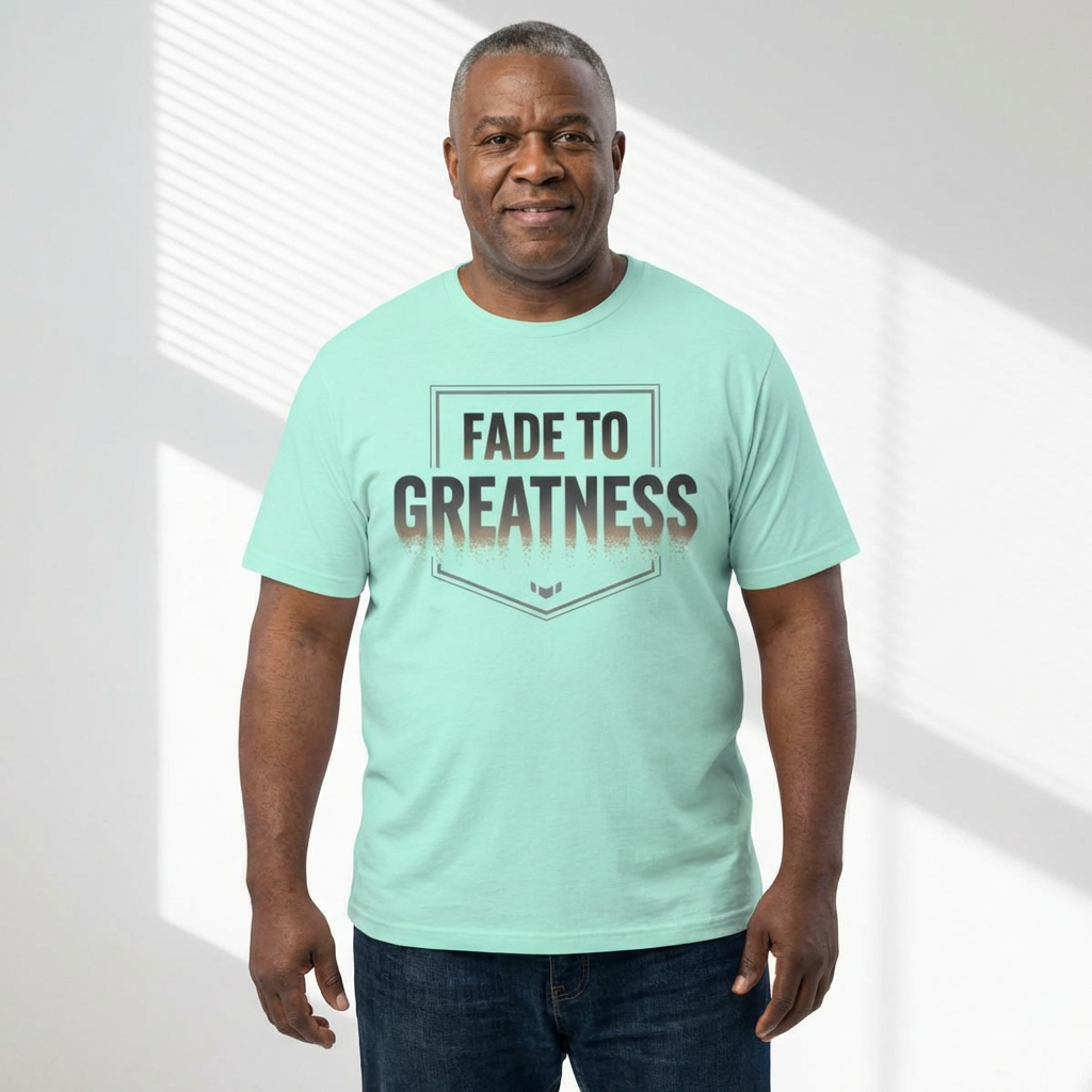 Fade to Greatness T-Shirt — Motivational Graphic Tee