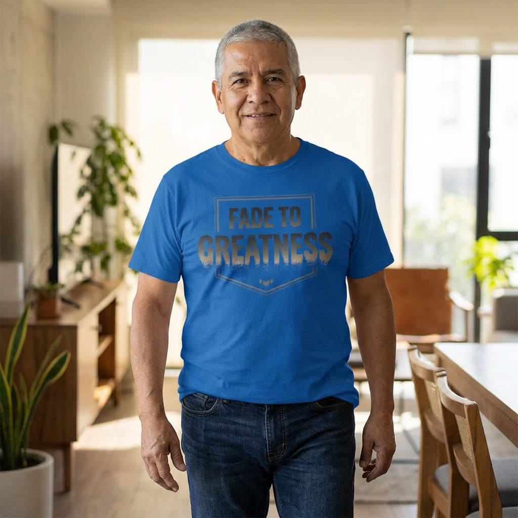 Fade to Greatness T-Shirt — Motivational Graphic Tee