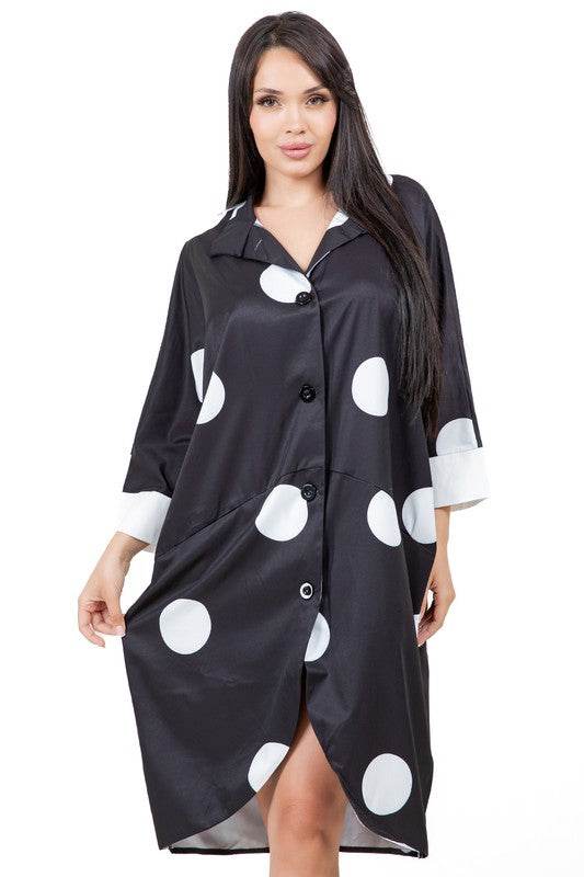 WOMEN FASHION SHIRT DRESS