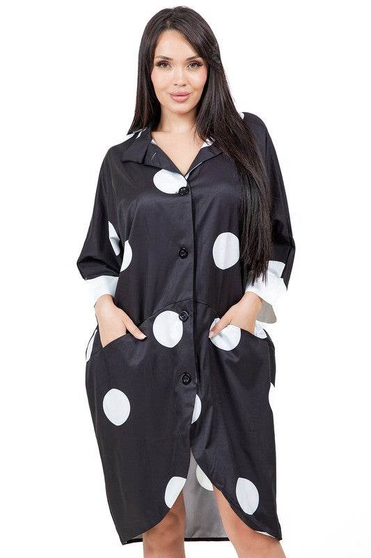 WOMEN FASHION SHIRT DRESS