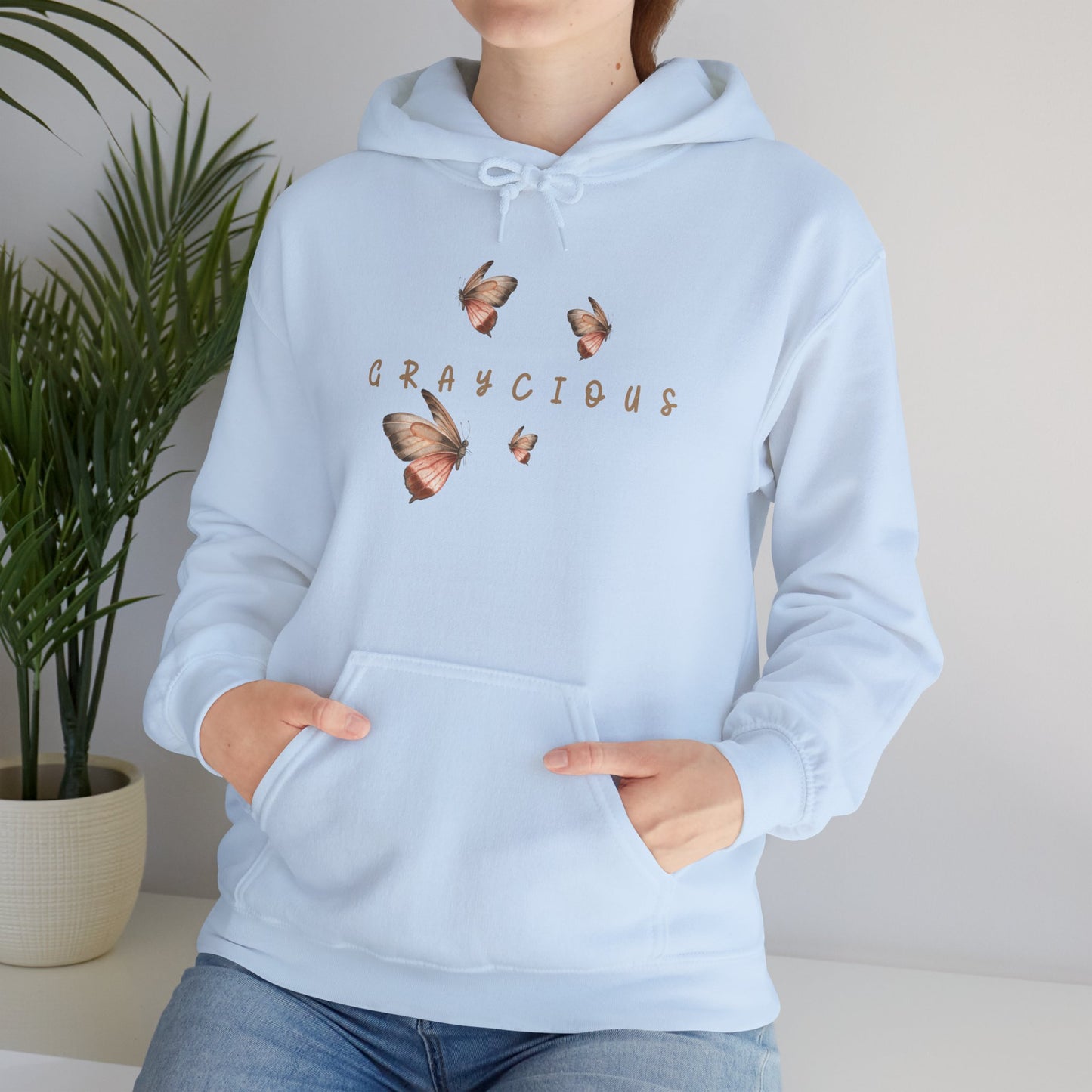 Butterfly Graphic Unisex Hoodie, Cozy Sweatshirt for Nature Lovers, Perfect Gift for Her, Birthday, Casual Wear, Spring Fashion