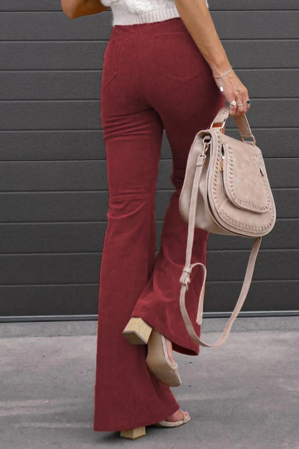 Plus Size High Waist Bootcut Pants