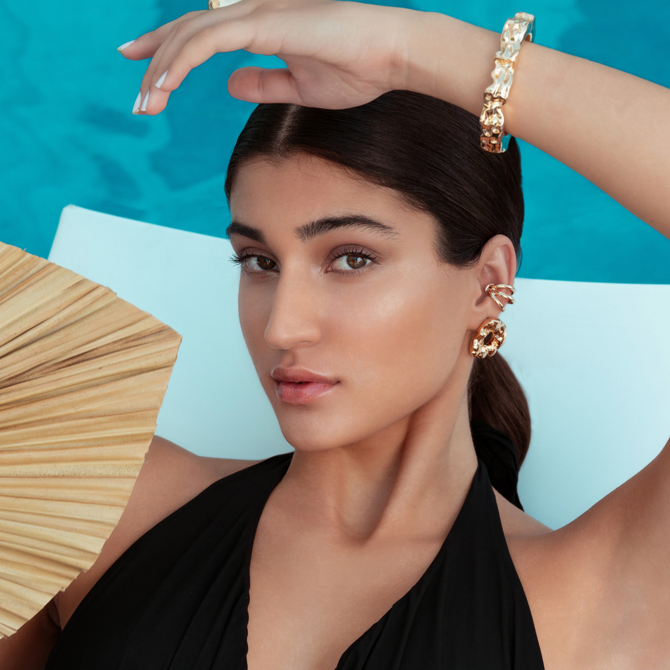 Nathalia Gold Earrings