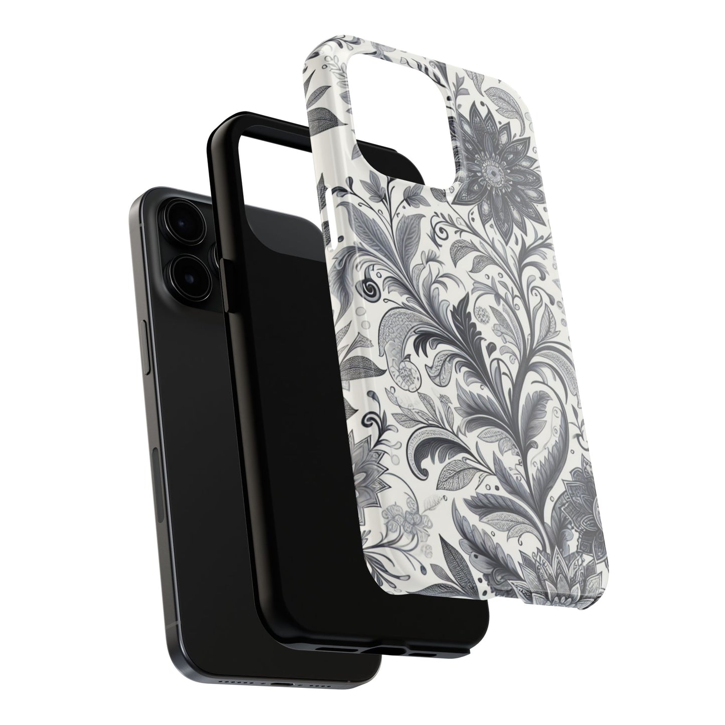 Floral Tough Phone Cases, Durable Phone Cover, Stylish Floral Design, Gift for Her, Trendy Tech Accessories, Birthday Present