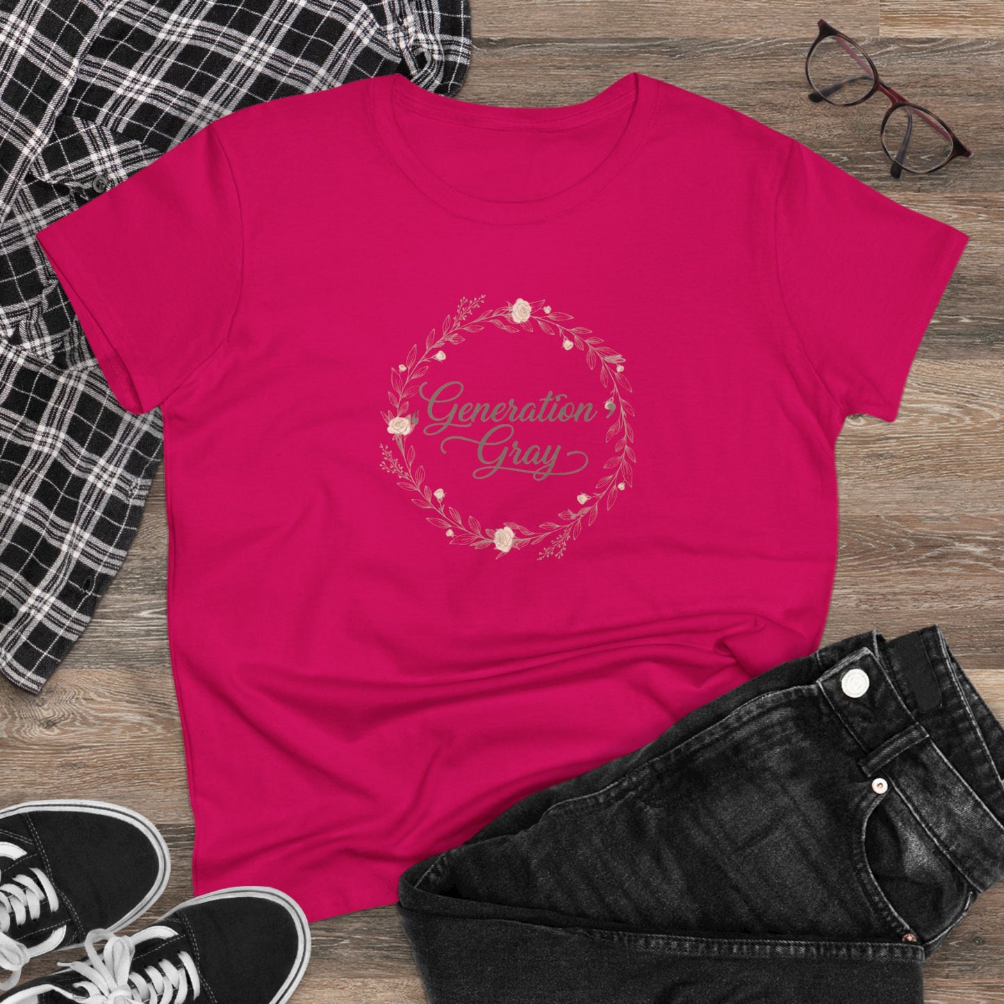 Generation Gray Floral Tee — Women's Tribute T‑Shirt