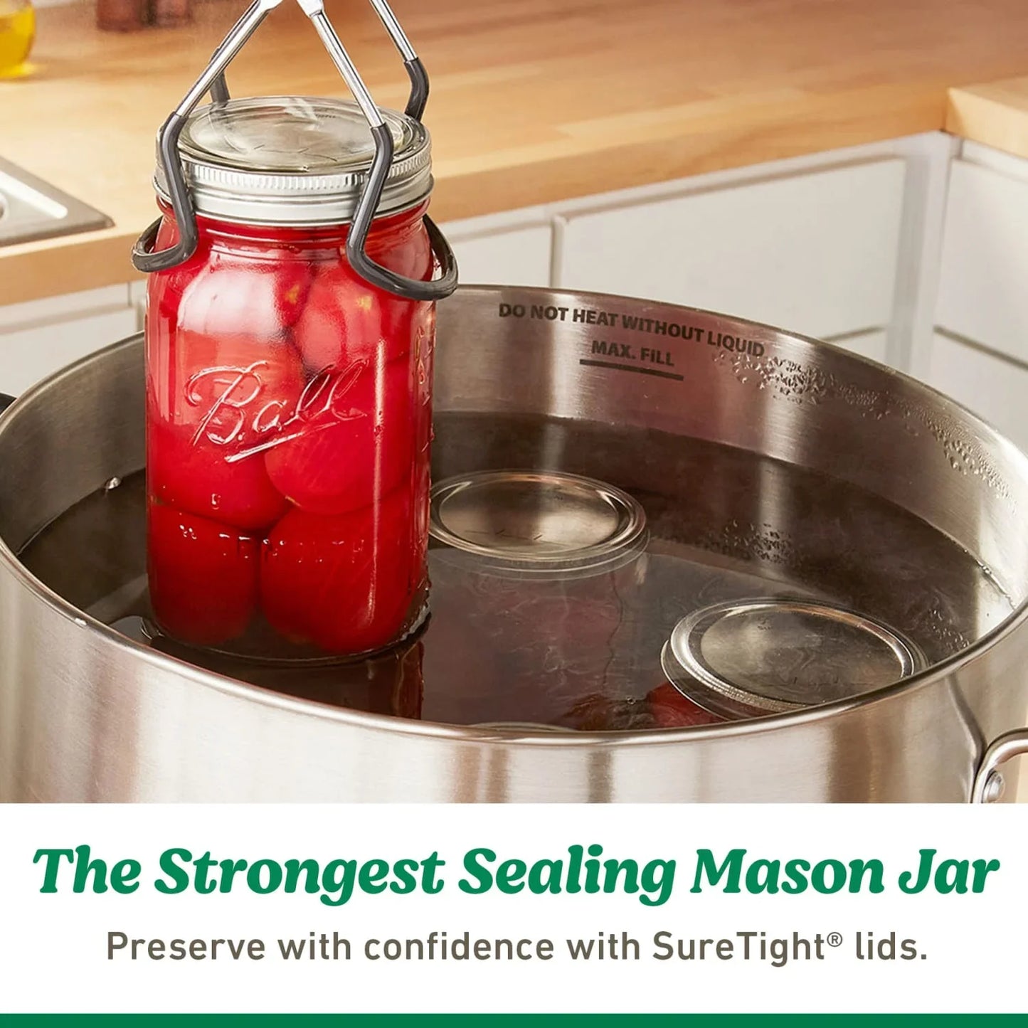 Ball, Glass Mason Jars with Lids & Bands, Wide Mouth, Clear, 16 oz, 12 Count