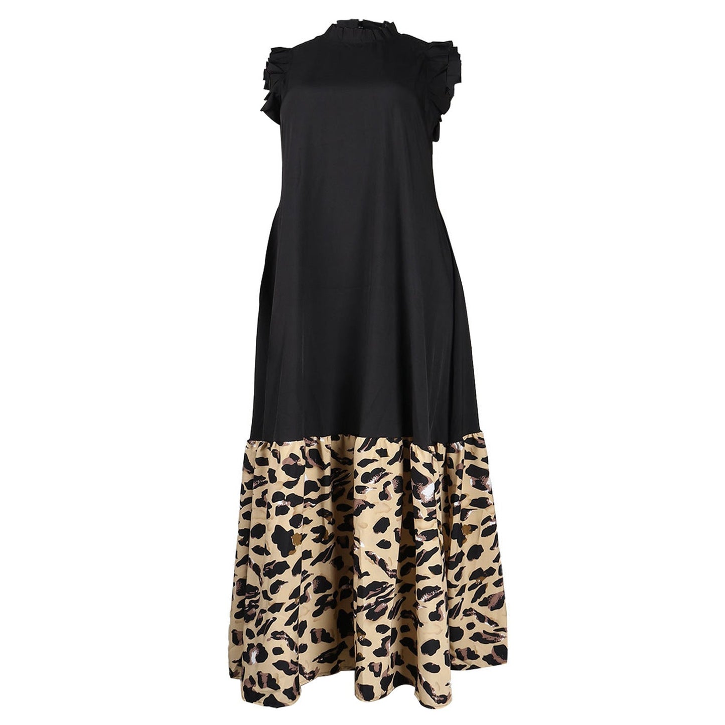 American Large Print Maxi Dress