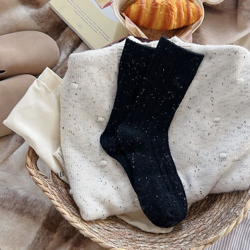 Stylish Personalized Womens Mid-calf Wool Socks