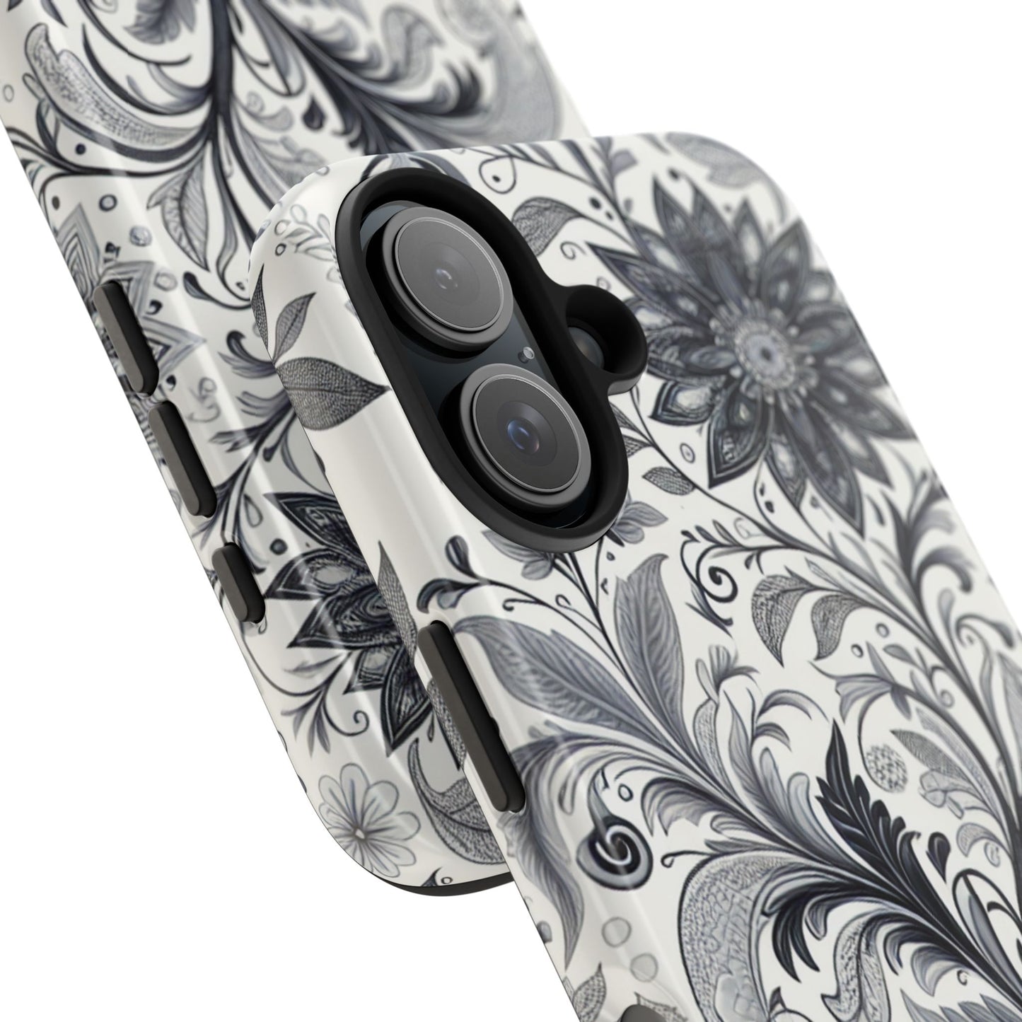 Floral Tough Phone Cases, Durable Phone Cover, Stylish Floral Design, Gift for Her, Trendy Tech Accessories, Birthday Present