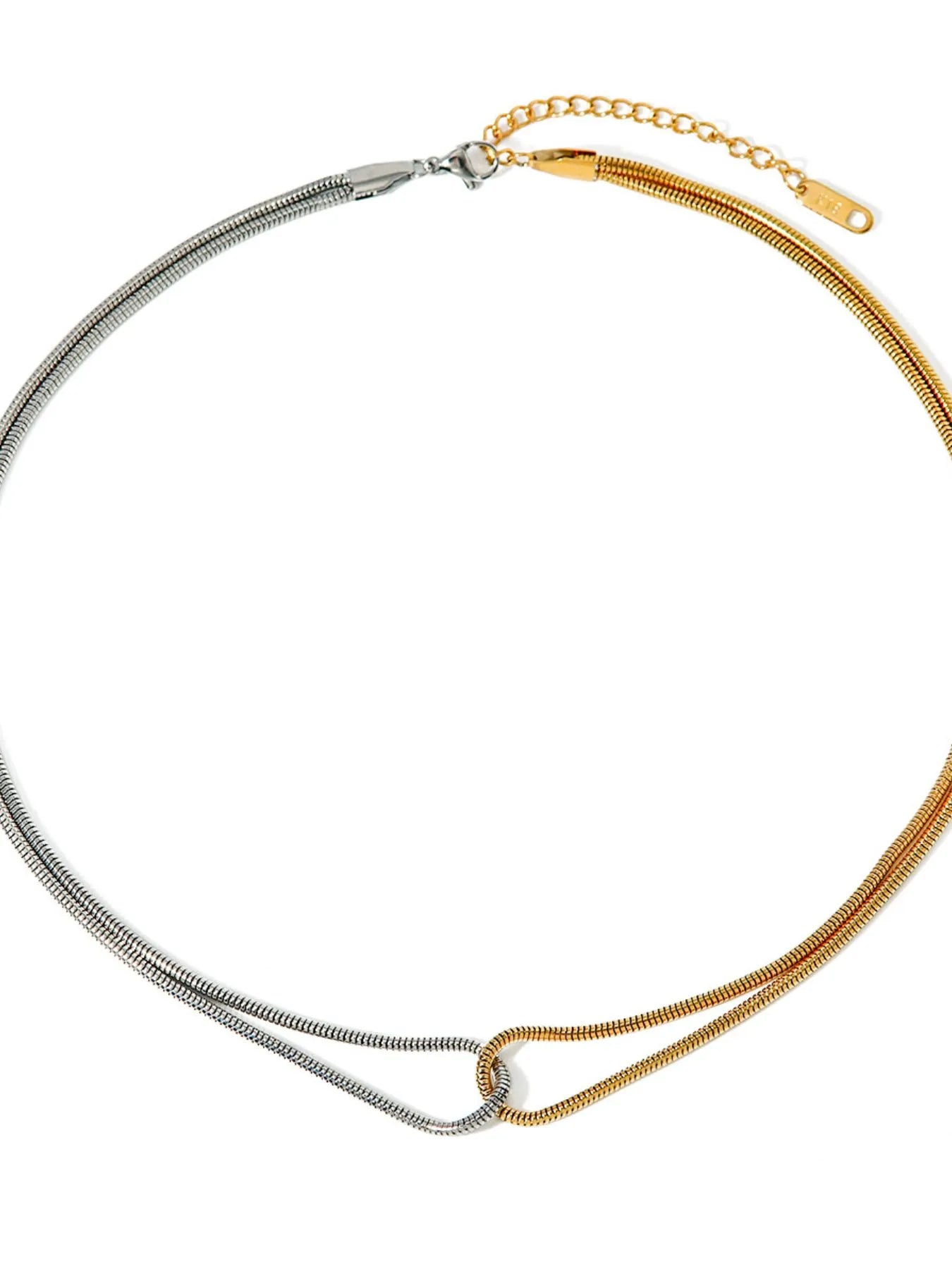 18K Gold-Plated Stainless Steel Two-Tone Necklace