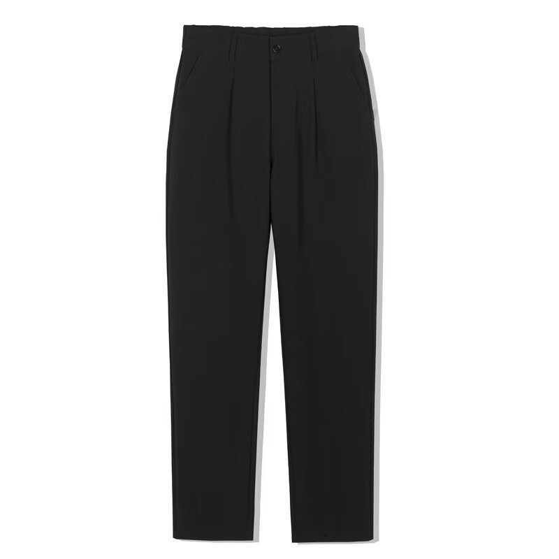Slim Fit All-matching Straight Casual Premium British Draped Suit Pants