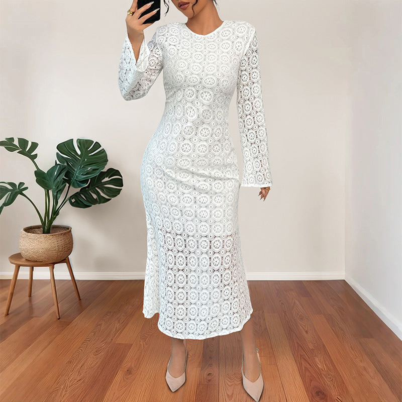 Lace Slim Fishtail Female Dress