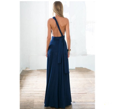 Women's  Long Party Dress Club Floor-Length Summer Backless Bandage Maxi Dress Multiway Boho Women Dress