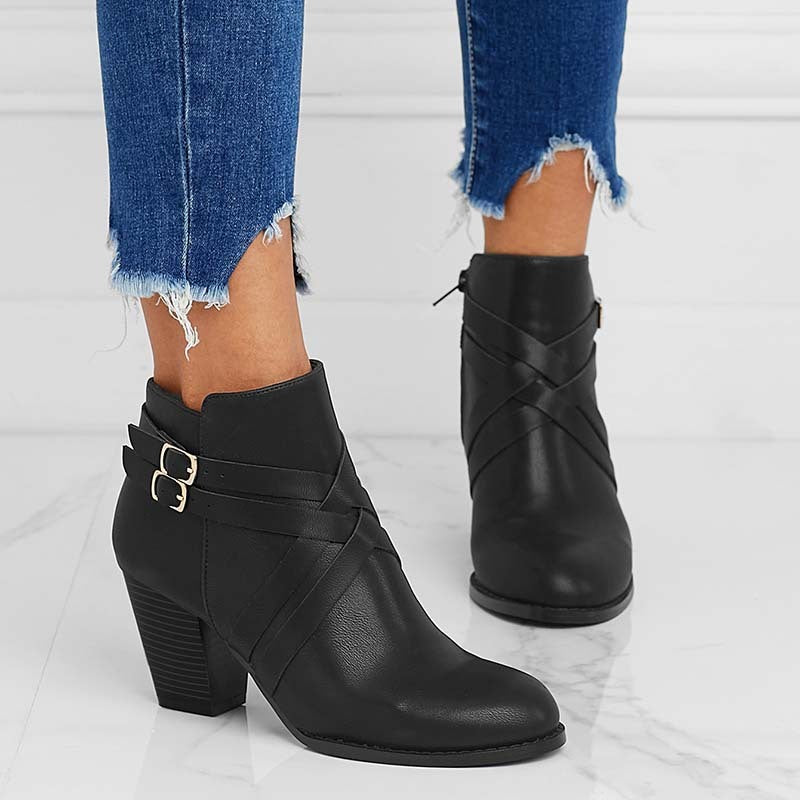 Short Boots Plus Size Height Increasing