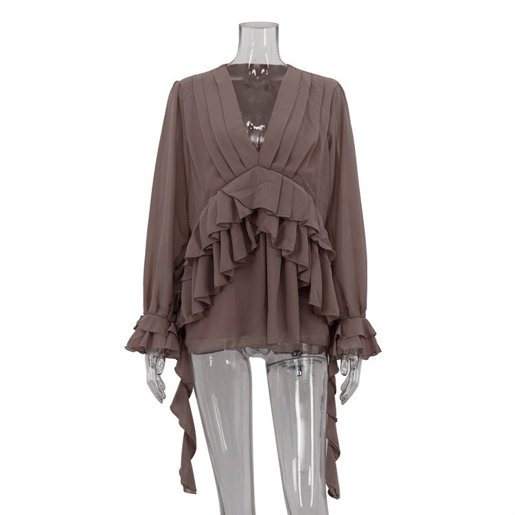 Chiffon Long Sleeve Shirt