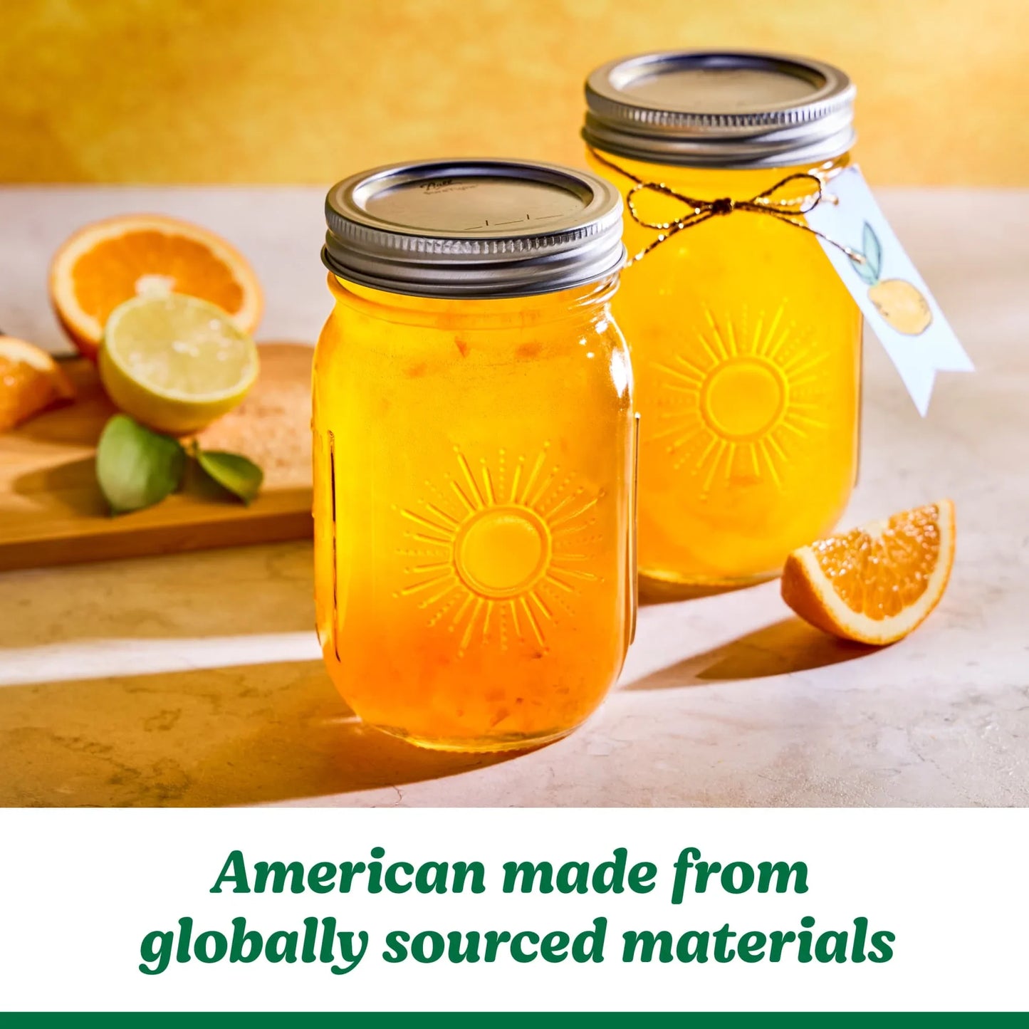 Limited Edition Ball Sunshine Keepsake Mason Jars 16 Oz, 4 Count