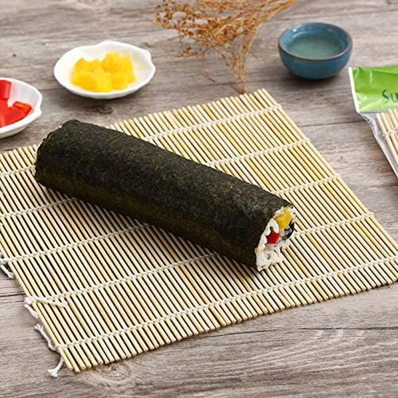Bamboo Sushi Rolling Mat & Rice Paddle Set (3-Piece)