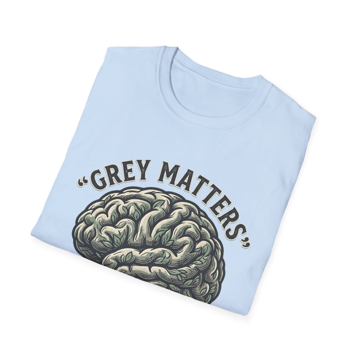 Grey Matters T-Shirt — Brain Tree Illustration Tee