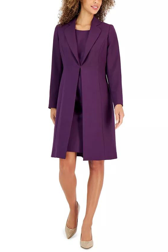 Le Suit Crepe Topper Jacket & Shift Dress Suit