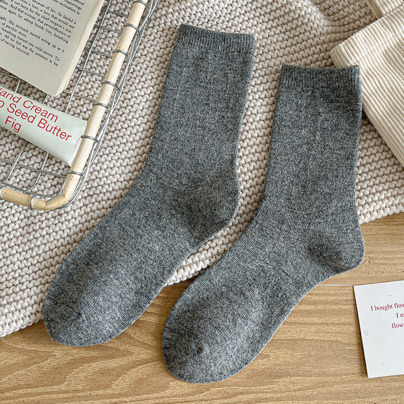 Womens Stylish Mid-calf Wool Socks