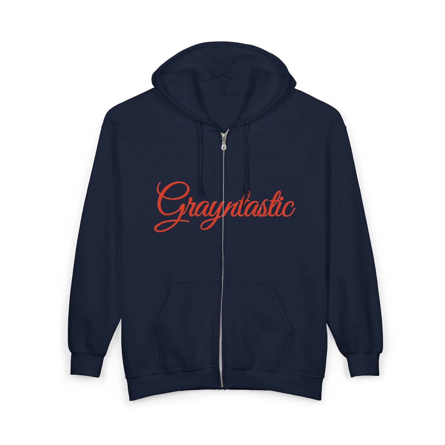 Grayntastic Zip Hoodie for Trendsetters, Cozy Unisex Sweatshirt, Holiday Gift, Casual Wear, Comfortable Layering Piece