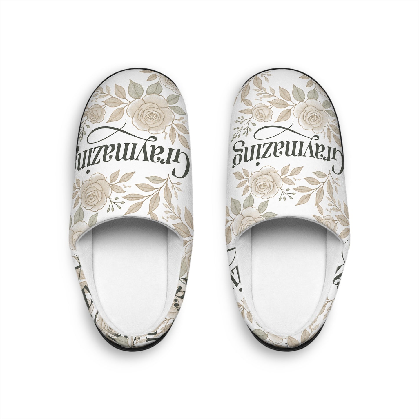 Grandma Floral Indoor Slippers — Cozy Gift for Grandmothers
