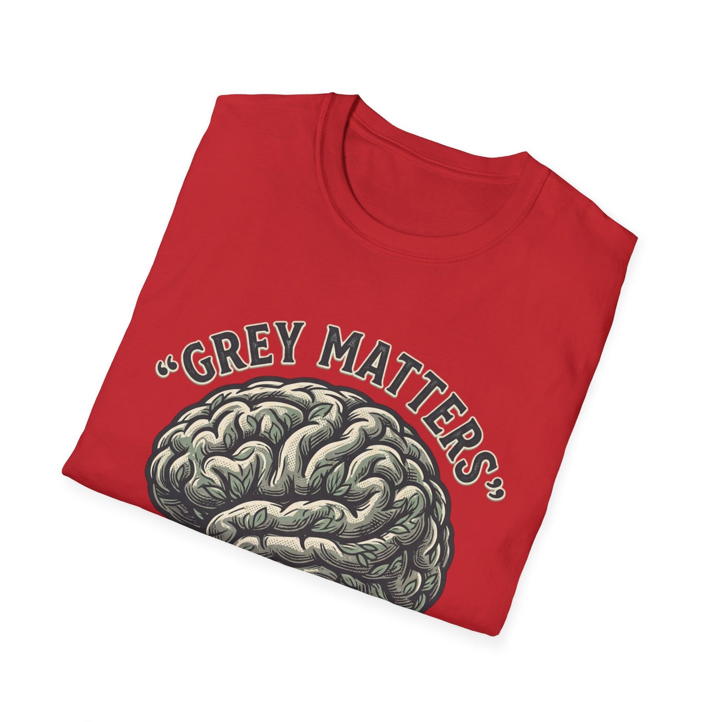 Grey Matters T-Shirt — Brain Tree Illustration Tee