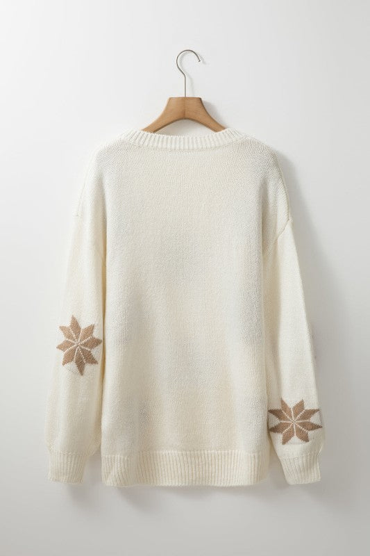 Christmas Snowflake Crewneck Sweater