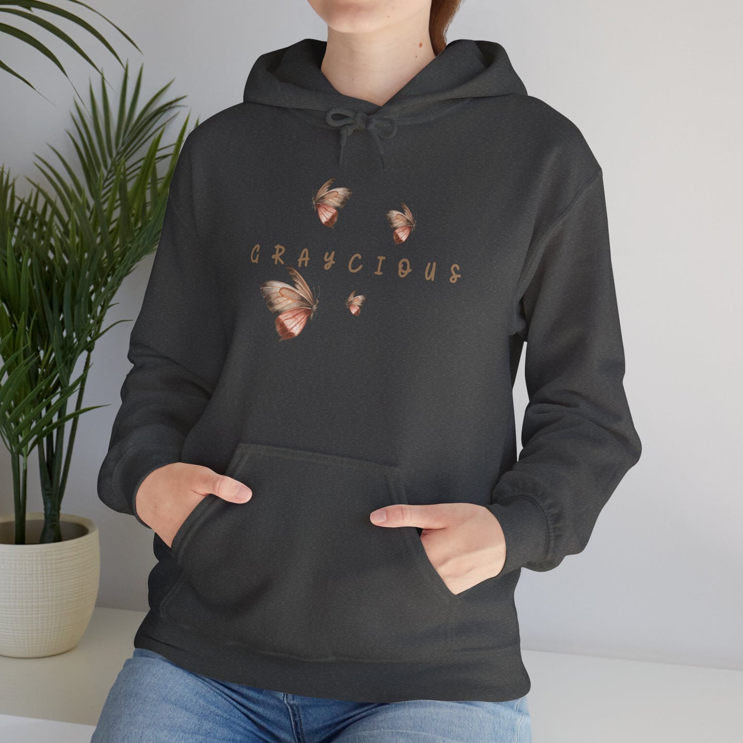 Butterfly Graphic Unisex Hoodie, Cozy Sweatshirt for Nature Lovers, Perfect Gift for Her, Birthday, Casual Wear, Spring Fashion