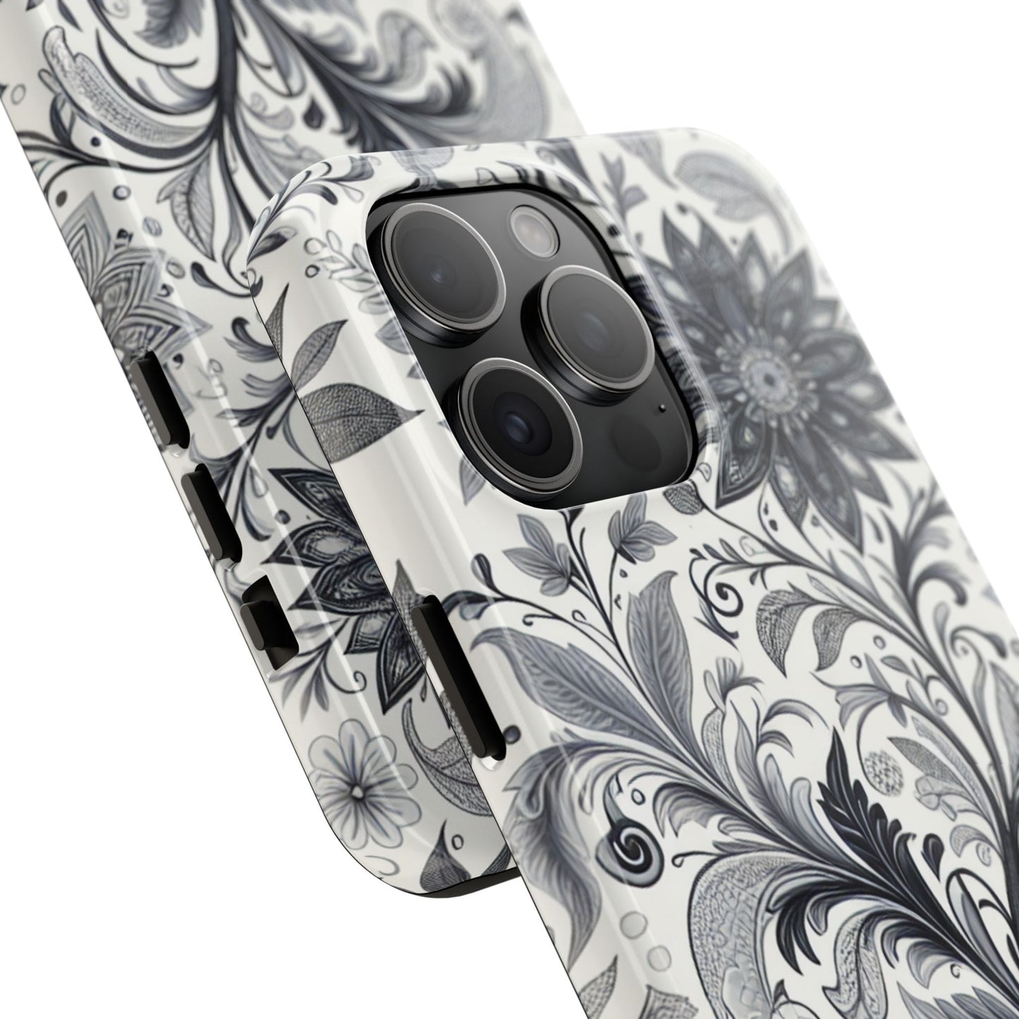 Floral Tough Phone Cases, Durable Phone Cover, Stylish Floral Design, Gift for Her, Trendy Tech Accessories, Birthday Present