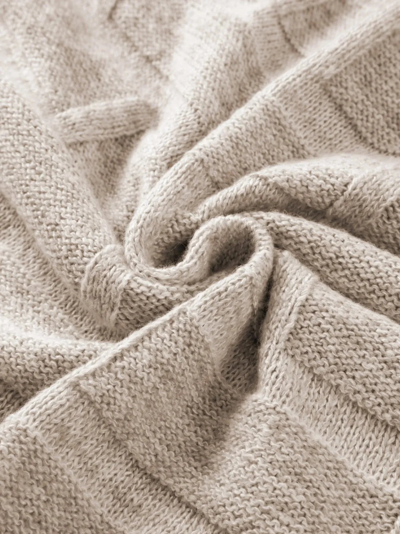 Textured Knit Open Front Cardigan with Pockets