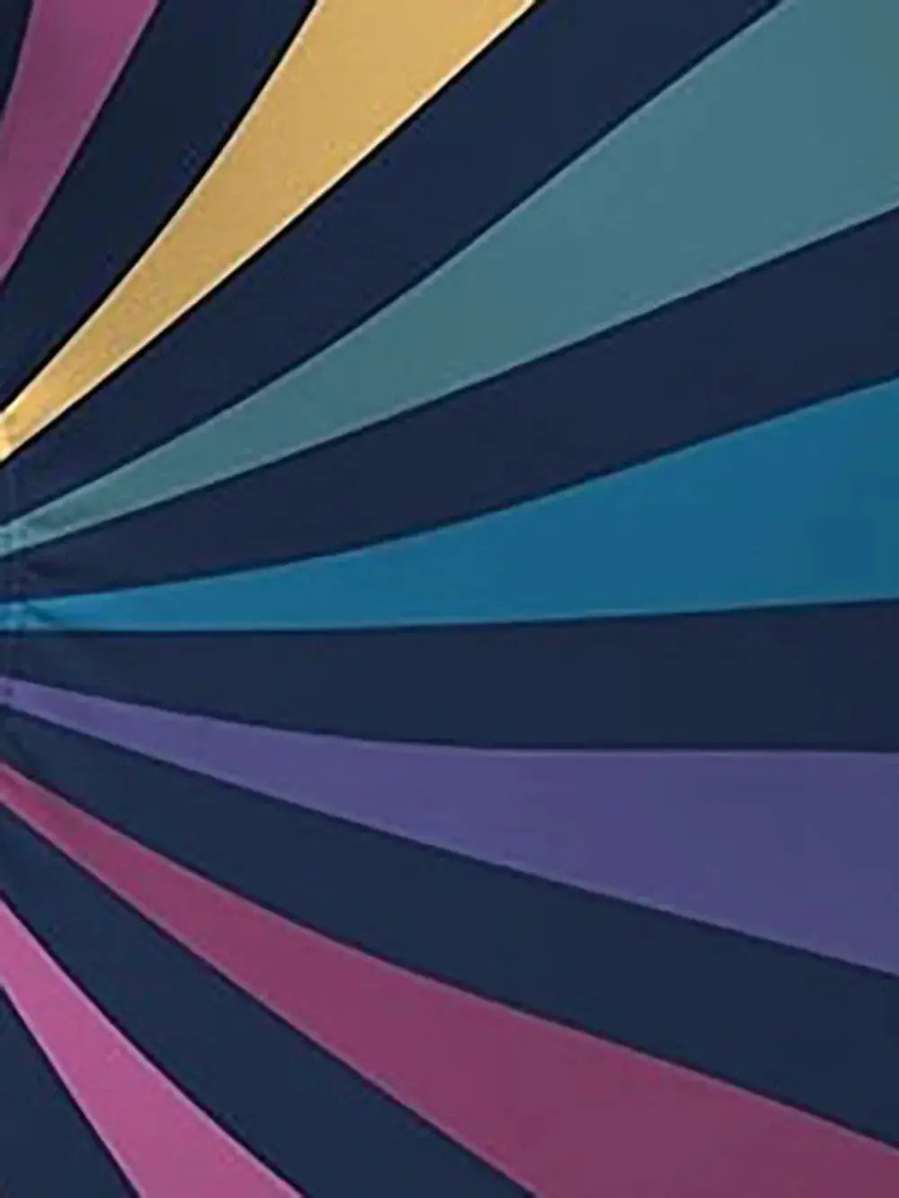 FAM-FAM Crisscross Cutout Rainbow Striped One Piece Swimsuit