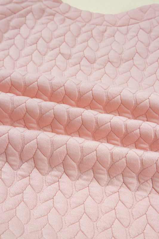 Cable Textured Top and Pants Set