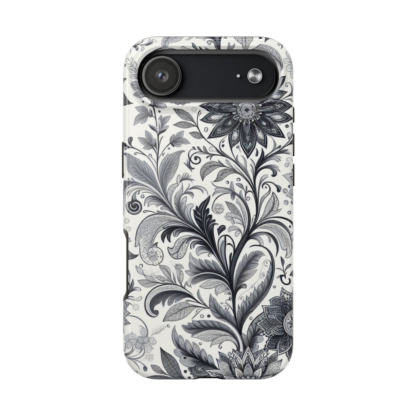Floral Tough Phone Cases, Durable Phone Cover, Stylish Floral Design, Gift for Her, Trendy Tech Accessories, Birthday Present