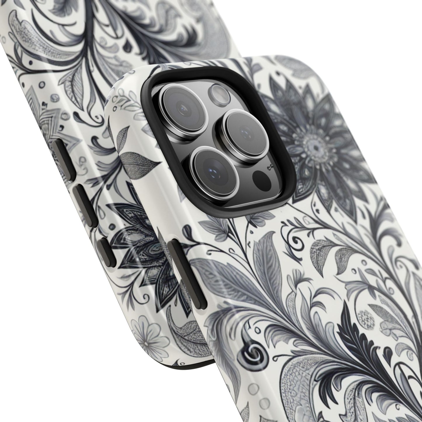 Floral Tough Phone Cases, Durable Phone Cover, Stylish Floral Design, Gift for Her, Trendy Tech Accessories, Birthday Present