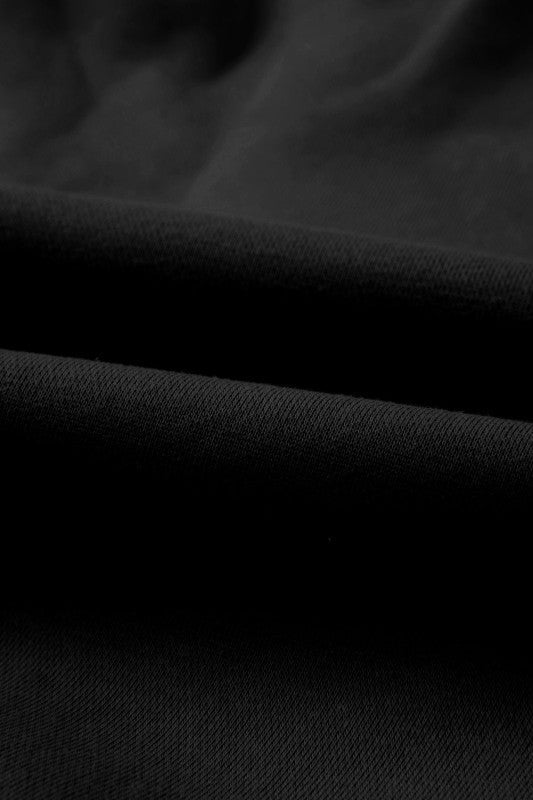 Solid Zip-Up Jacket and Drawstring Pants Set