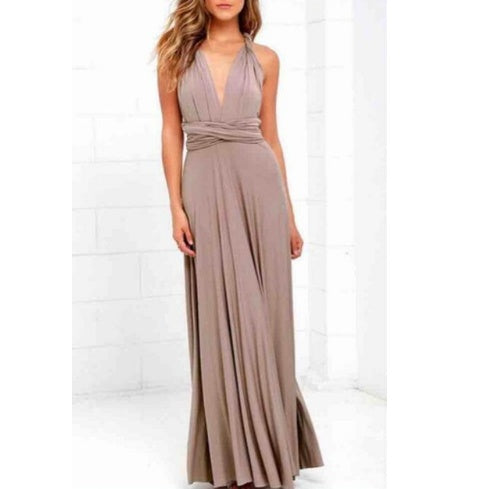 Women's  Long Party Dress Club Floor-Length Summer Backless Bandage Maxi Dress Multiway Boho Women Dress