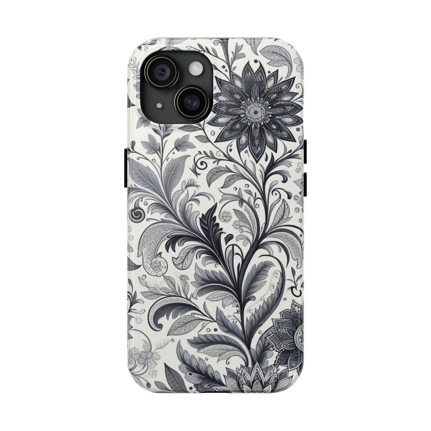 Floral Tough Phone Cases, Durable Phone Cover, Stylish Floral Design, Gift for Her, Trendy Tech Accessories, Birthday Present