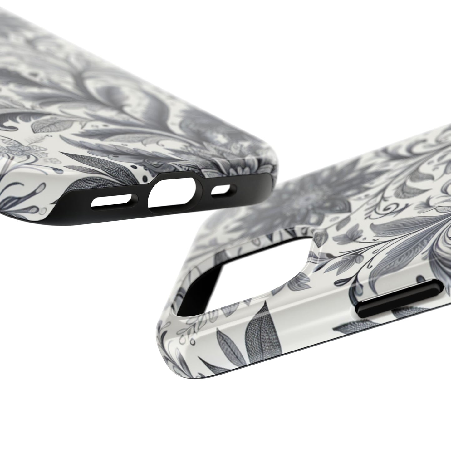 Floral Tough Phone Cases, Durable Phone Cover, Stylish Floral Design, Gift for Her, Trendy Tech Accessories, Birthday Present