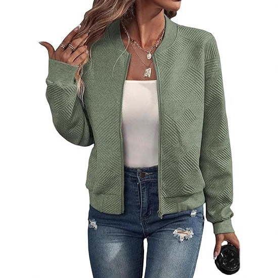 Zipper Pocket Casual Long Sleeve Jacket