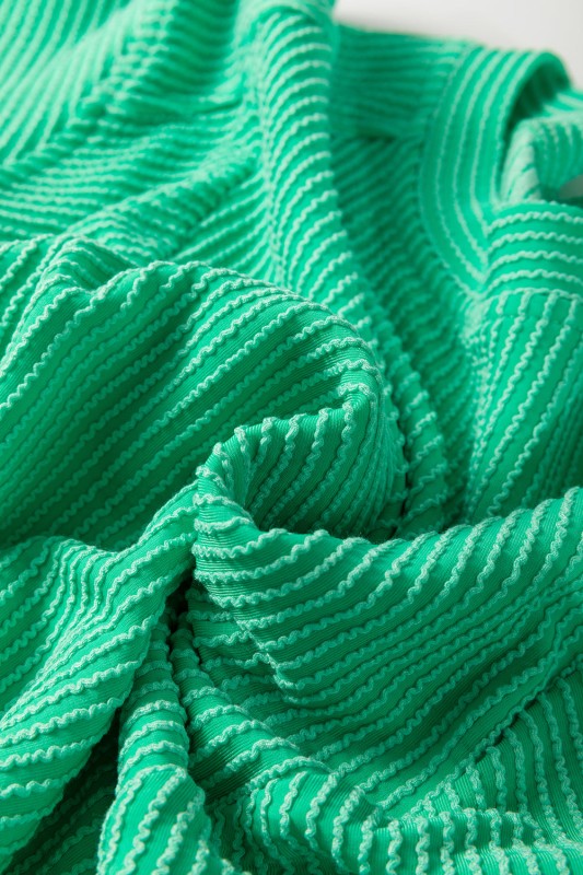 Solid Corded T-Shirt and Pants Set