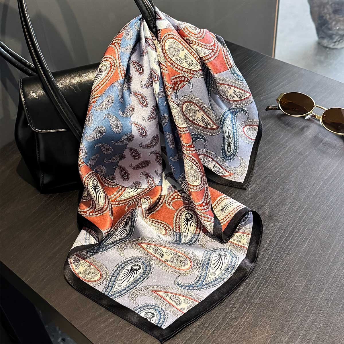 Niche Paisley Silk Silk Fashion Small Square towel