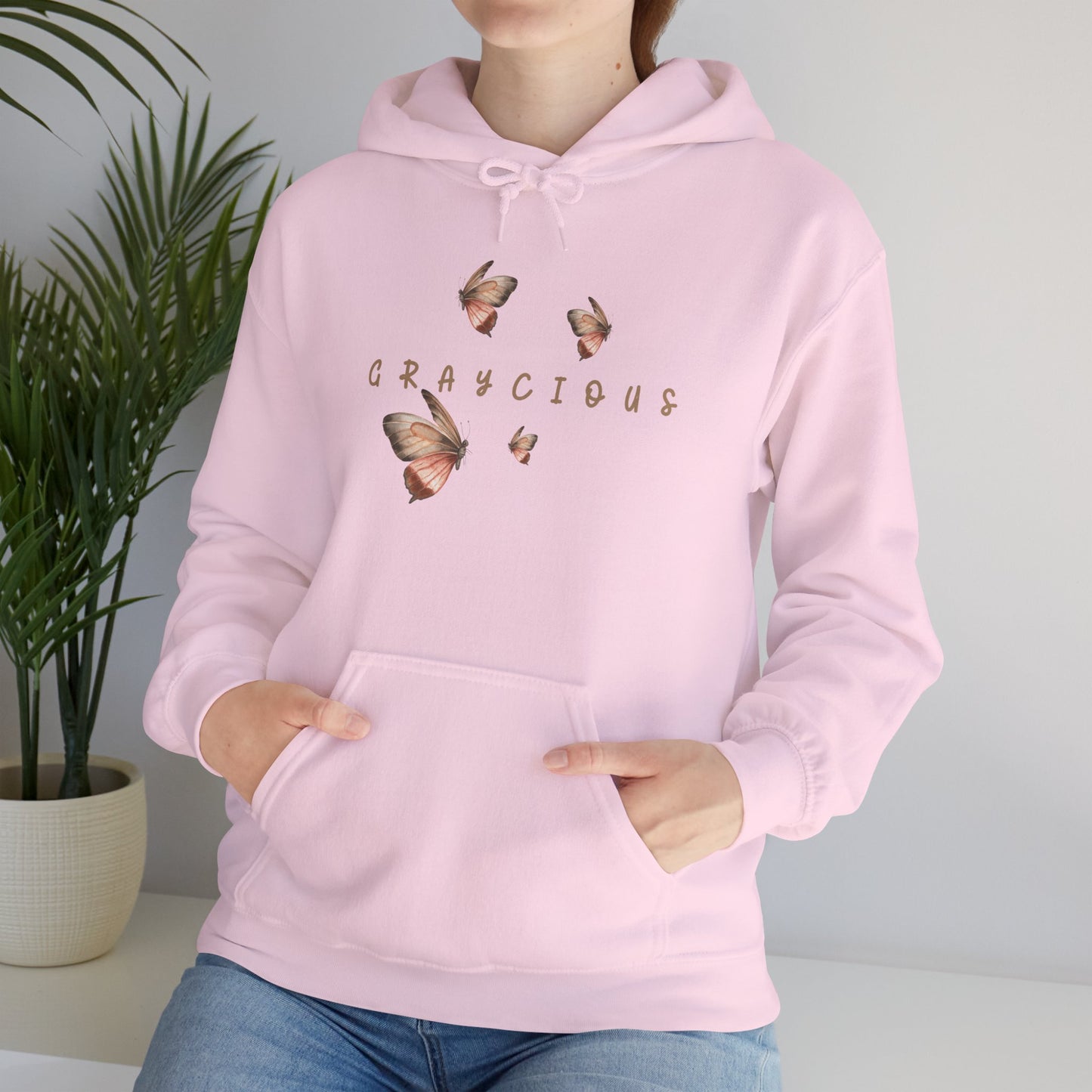 Butterfly Graphic Unisex Hoodie, Cozy Sweatshirt for Nature Lovers, Perfect Gift for Her, Birthday, Casual Wear, Spring Fashion